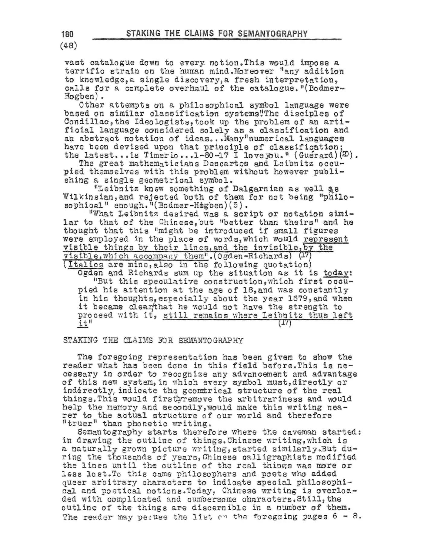 Scanned p. 180 of Semantography