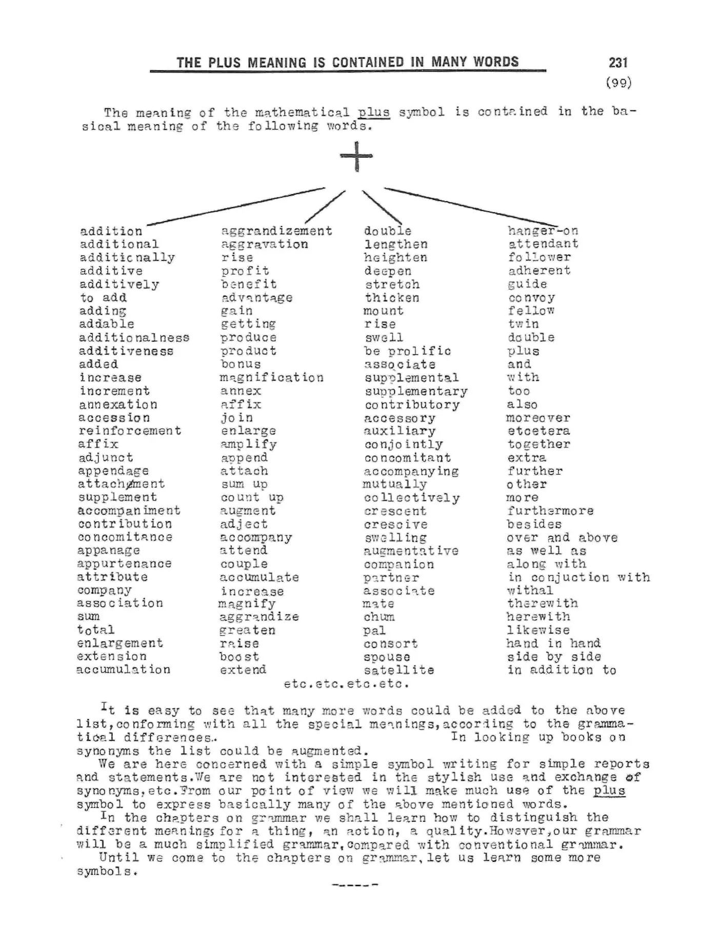 Scanned p. 231 of Semantography