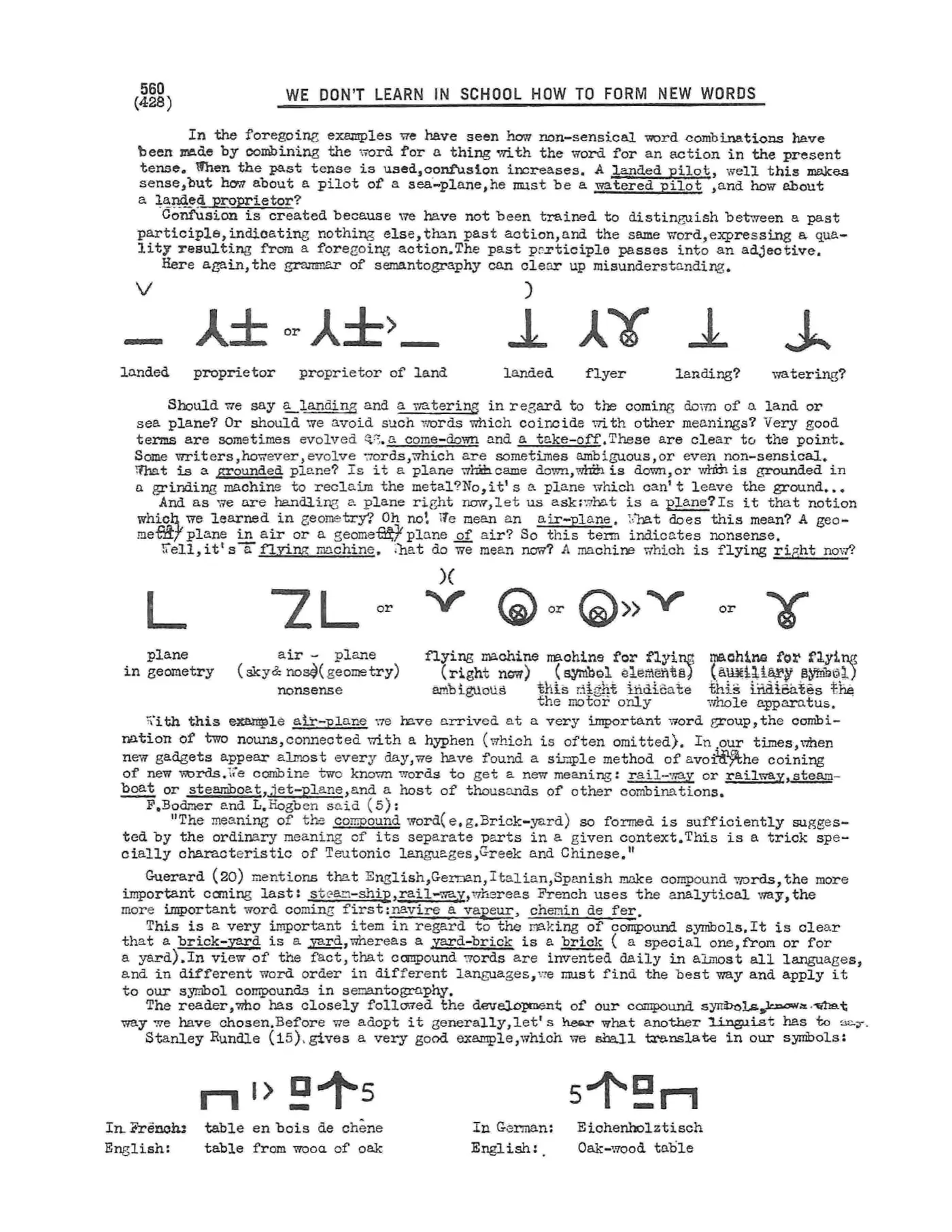 Scanned p. 560 of Semantography