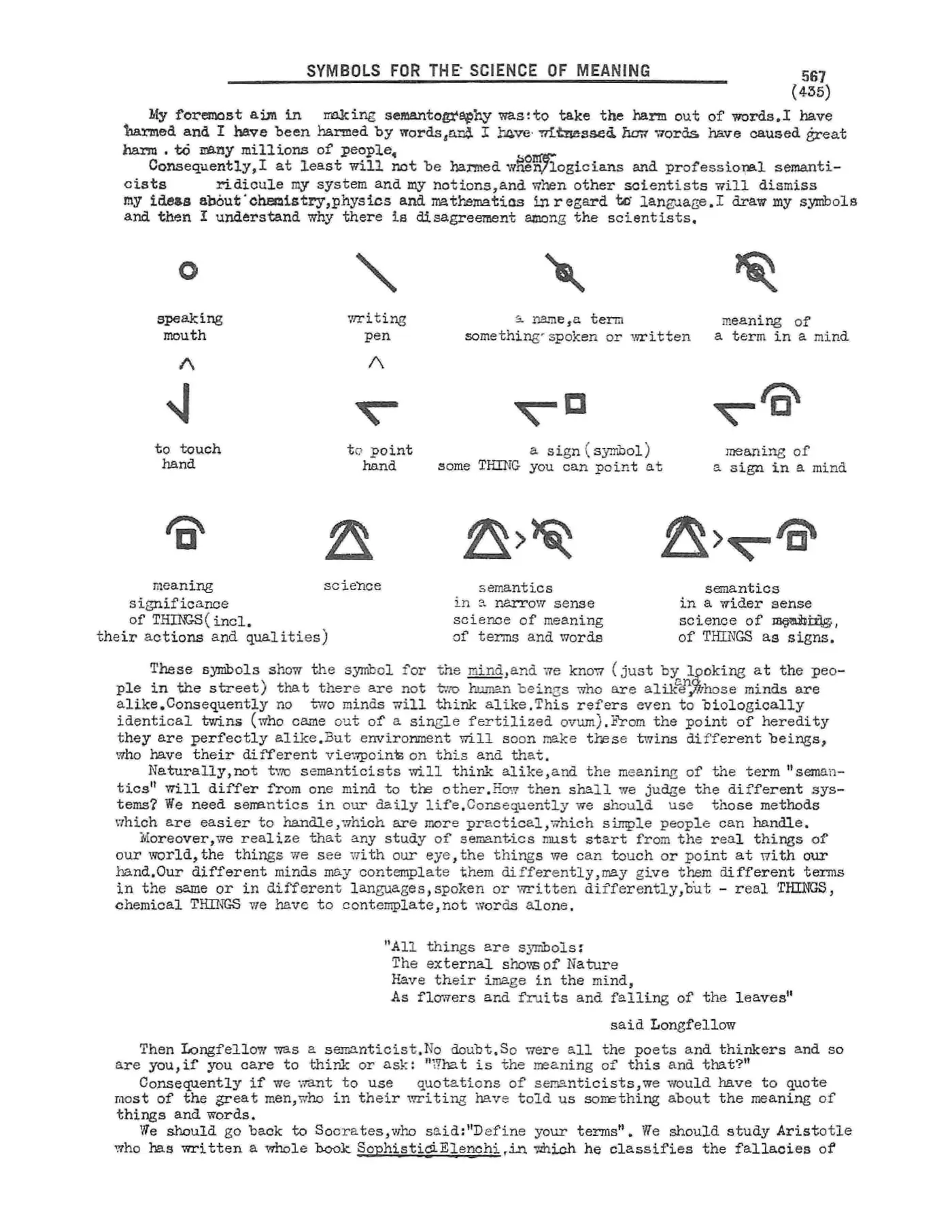 Scanned p. 567 of Semantography