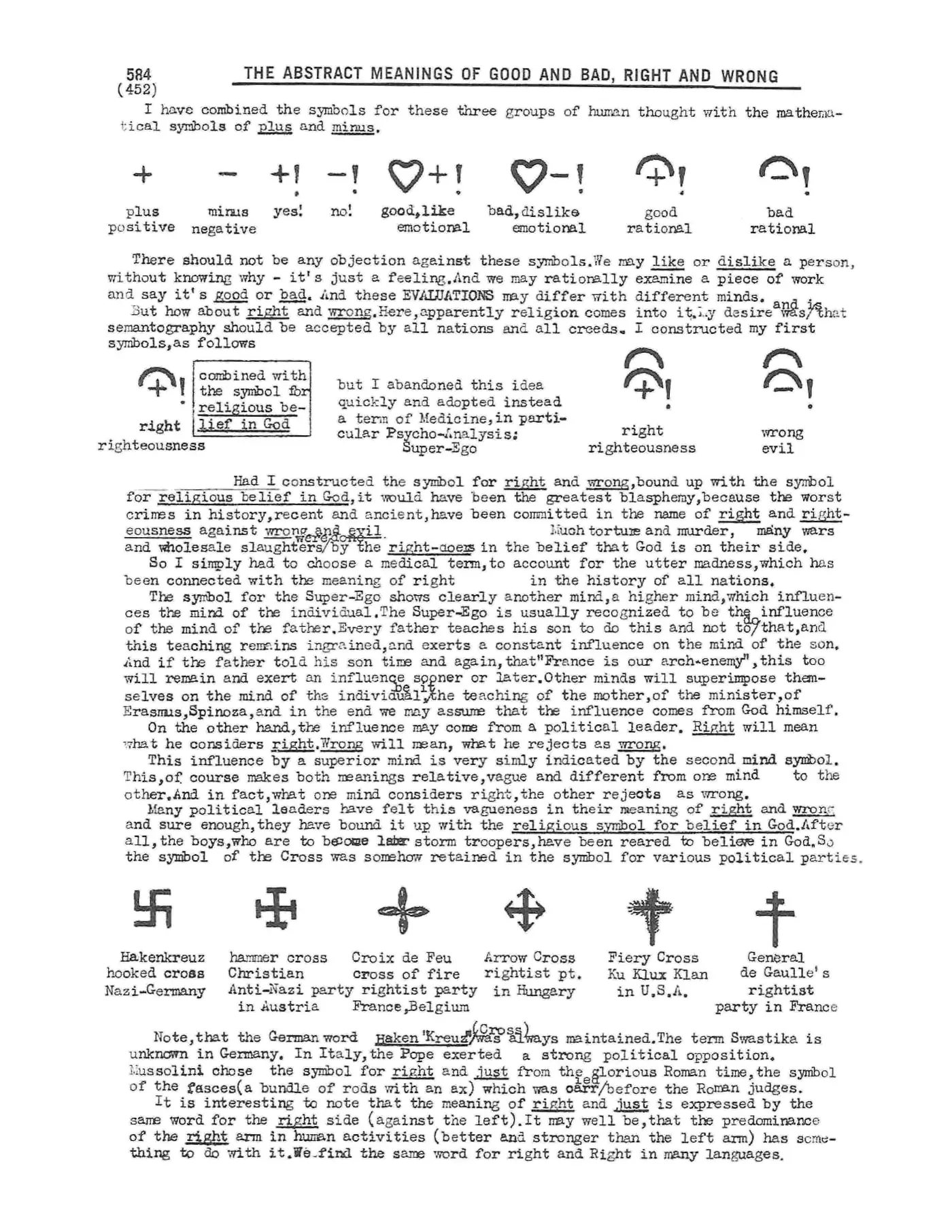 Scanned p. 584 of Semantography