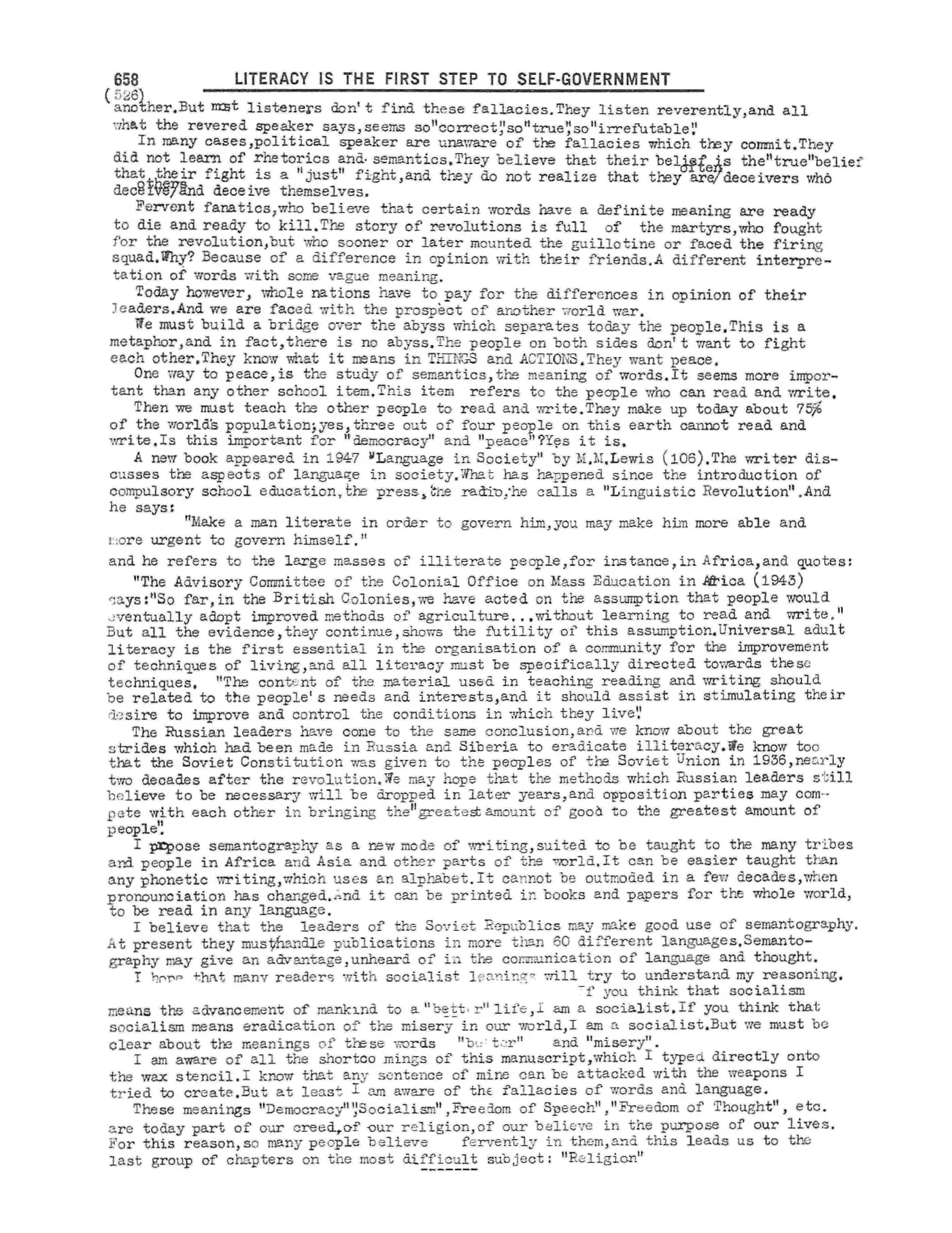 Scanned p. 658 of Semantography